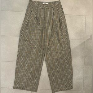 Tiny Big Sister pleated check pants - size 38